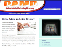 Tablet Screenshot of online-article-marketing-directory.com